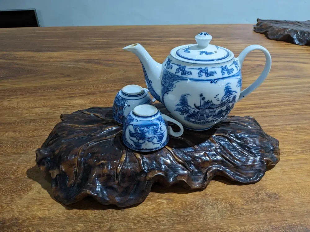 Khay trà gỗ ngọc am