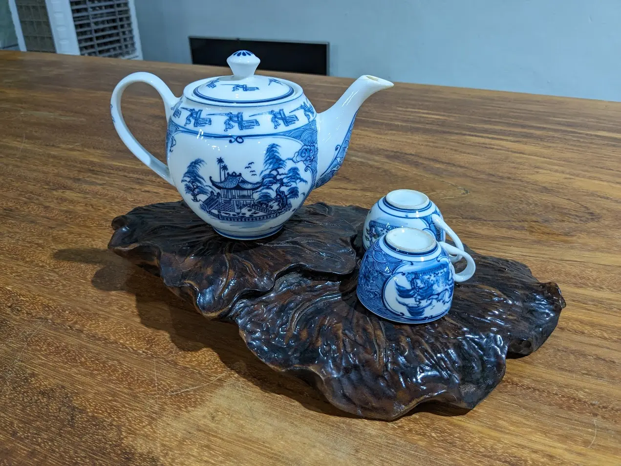 Khay trà gỗ ngọc am