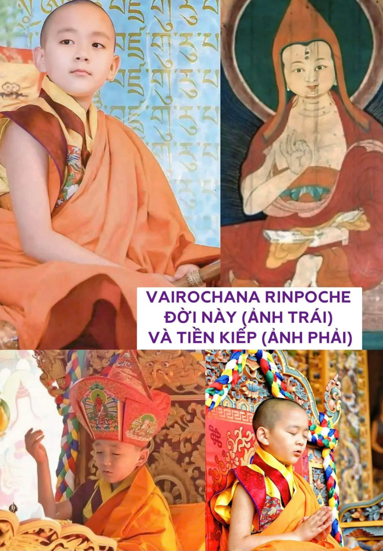 The artwork “Vairochana Rinpoche” – Tác phẩm “Vairochana Rinpoche”